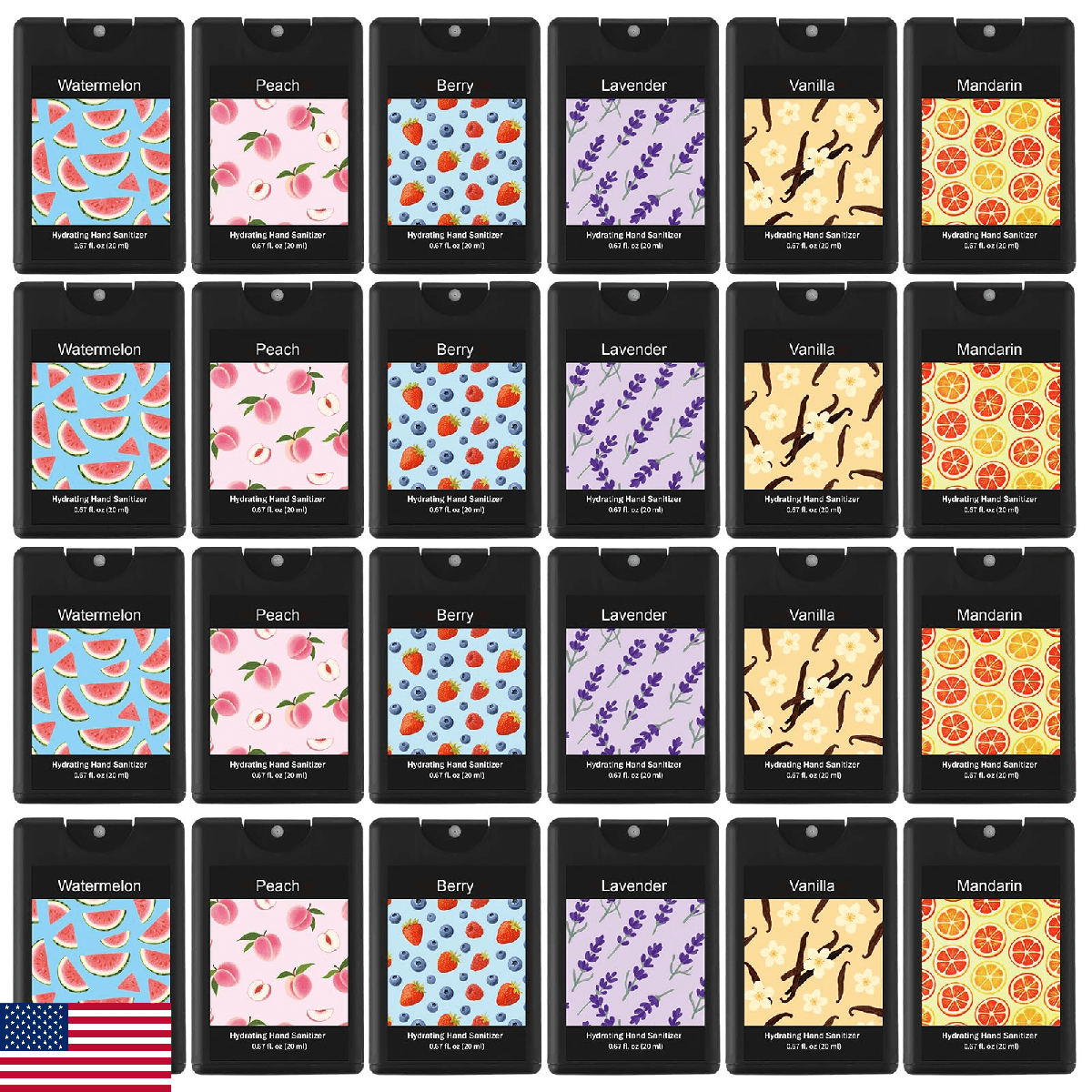 Dansib 24 Pack Hand Sanitizer Spray Bulk Travel Size Hand Sanitizer Mini Pocket - Image 1