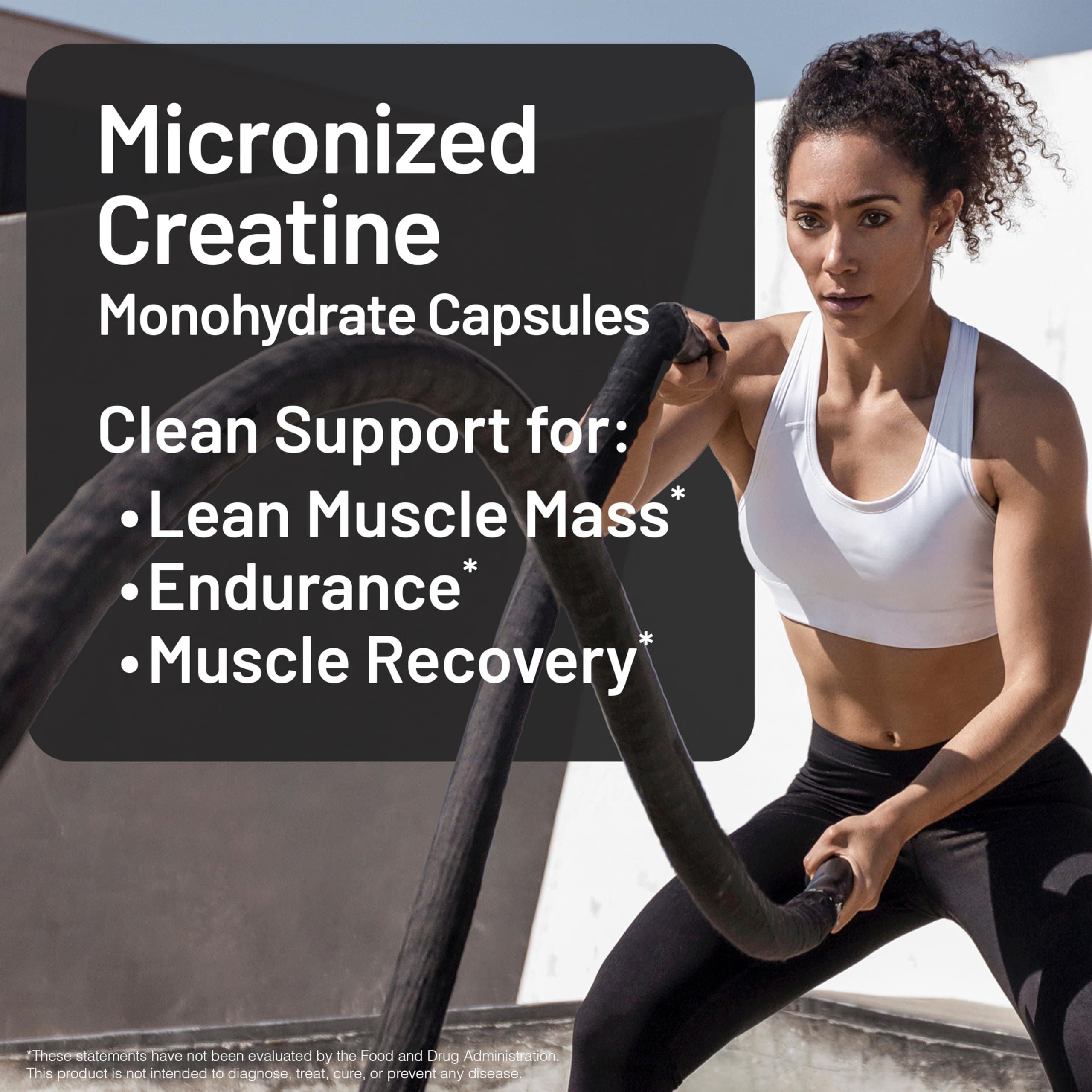 NatureWise Micronized Creatine Monohydrate Powder, 5000mg (5g) Per Serving - Cre - Thumbnail 2