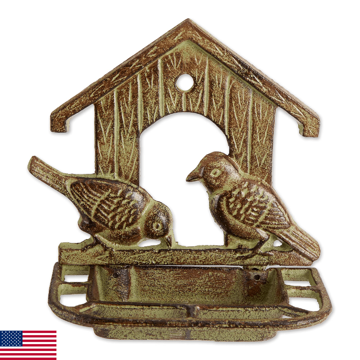 Accent Plus Wall Mounted Cast Iron Bird Feeder - Image 1