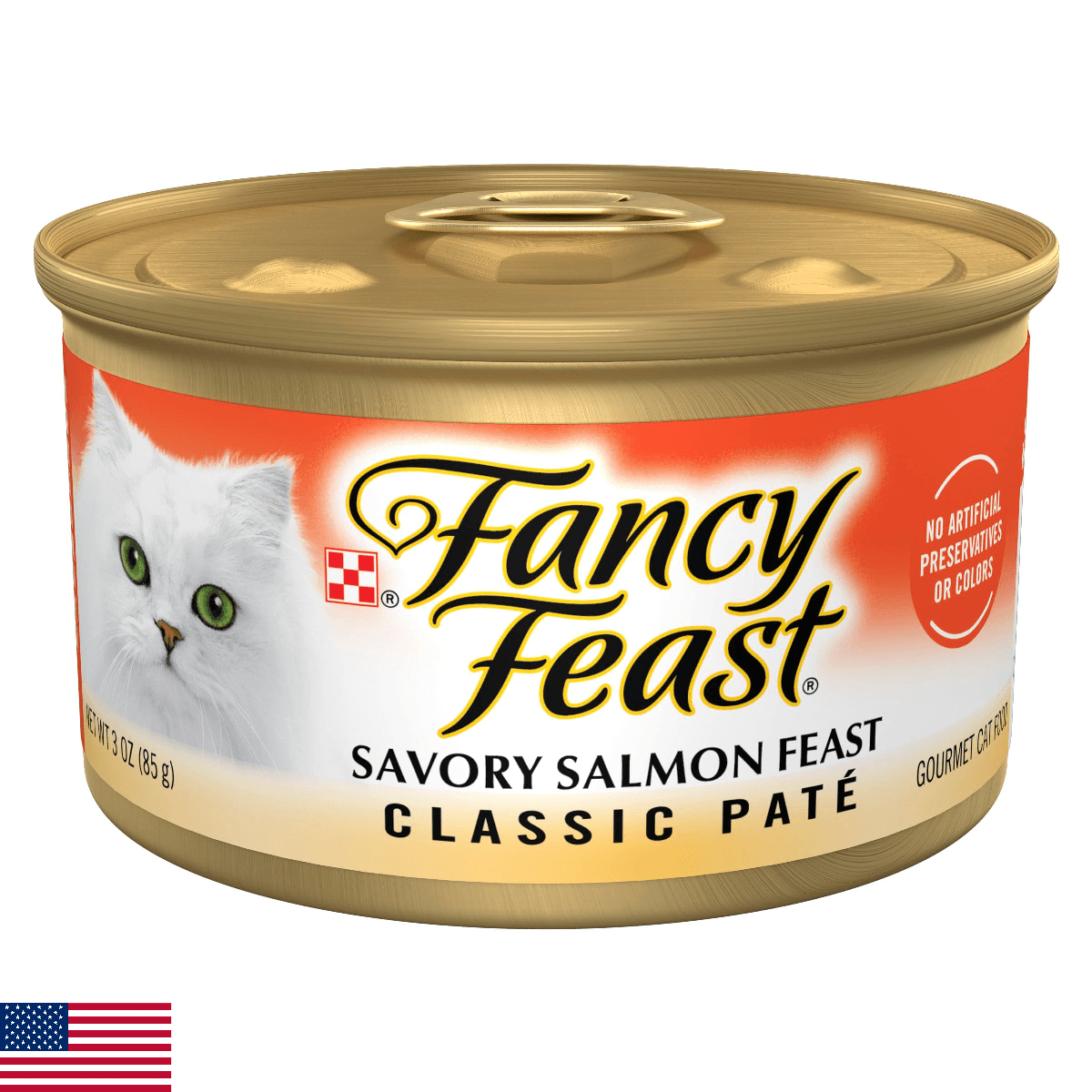 Purina Fancy Feast Salmon Feast Classic Grain Free Wet Cat Food Pate - (Pack of - Image 1