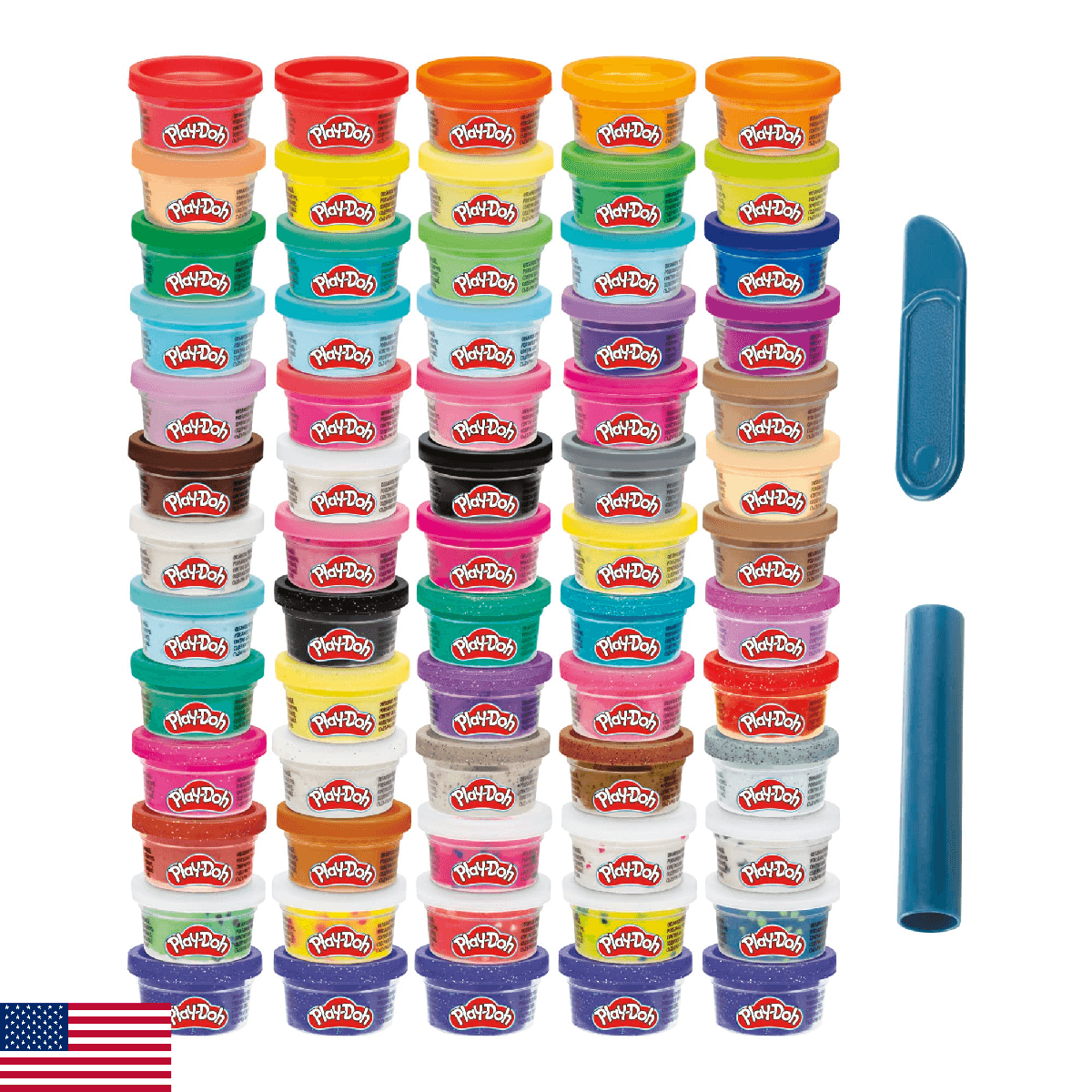 Play-Doh Ultimate Color Collection 65-Pack of 1-oz Cans, Includes Sparkle, Confe - Image 1