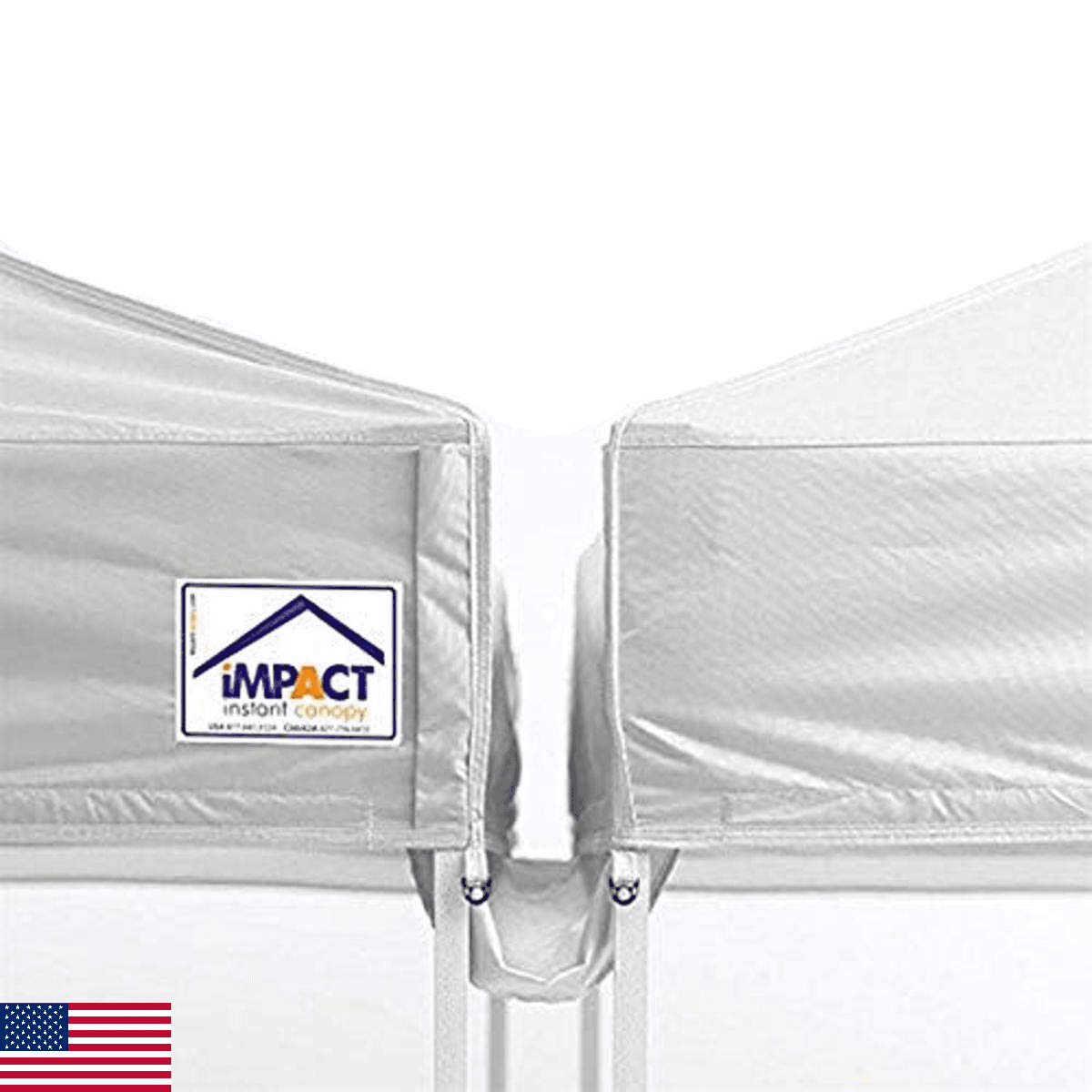 Impact Canopy 20-Foot Canopy Tent Rain Gutter, White - Image 1