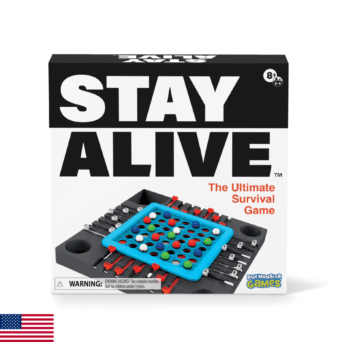 PlayMonster Stay Alive Board Game - Family Game Night, Strategic Game Play, Retr - Image 1