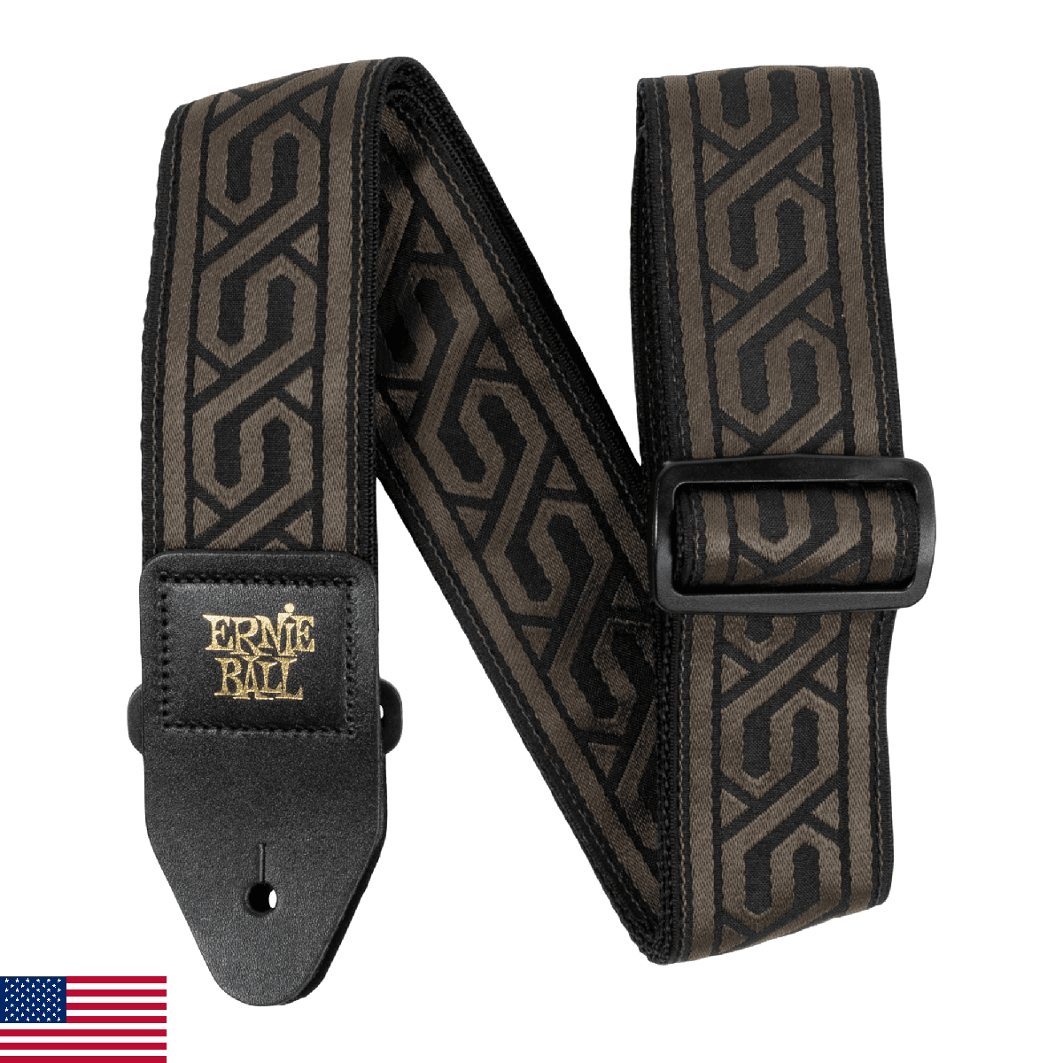 Ernie Ball Classic Jacquard Guitar Strap/Bass Strap - Tribal Chain - Image 1