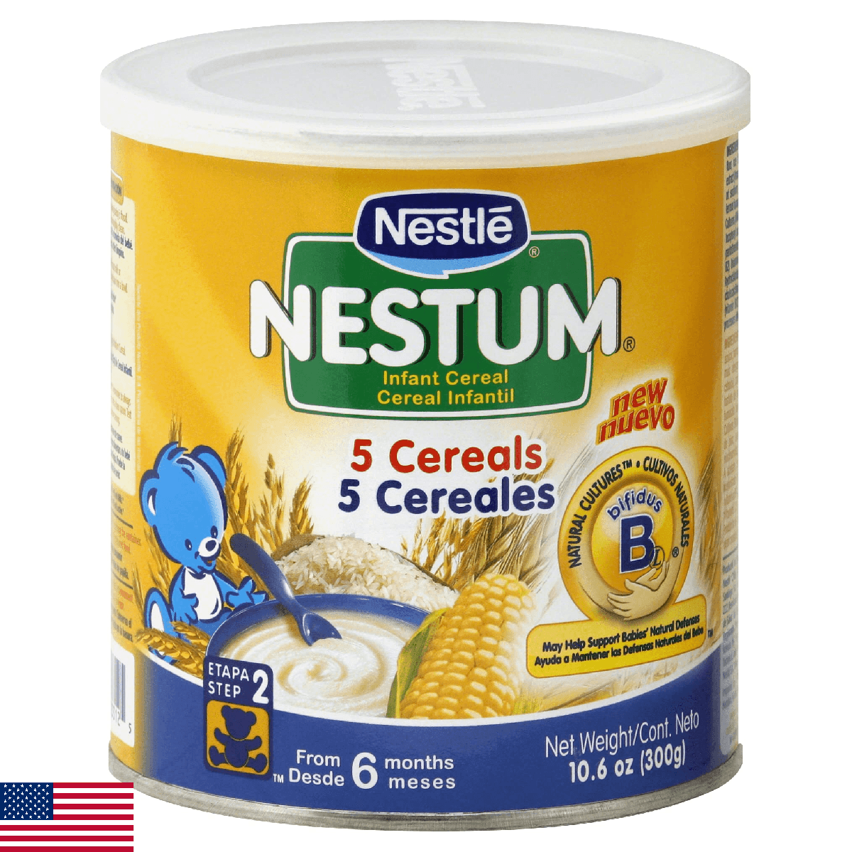 Nestle Nestum Infant Cereal, 5 Cereals, 10.6 oz (Pack of 12) - Image 1