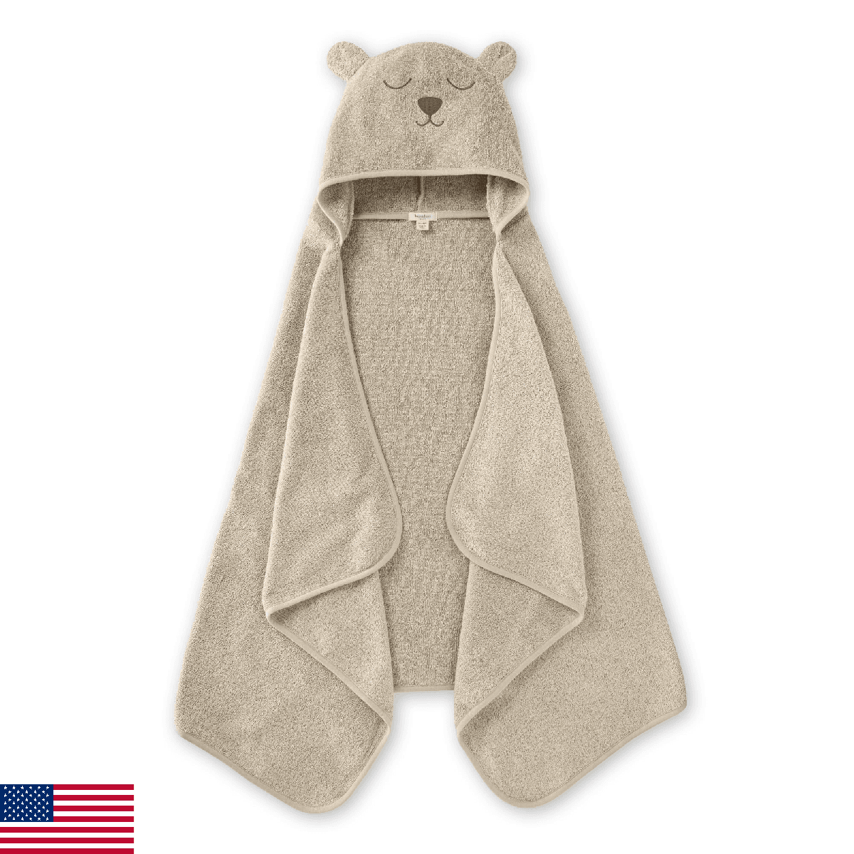 Burt's Bees Baby Toddler Hooded Animal Character Towels Organic Cotton, Unisex B - Image 1