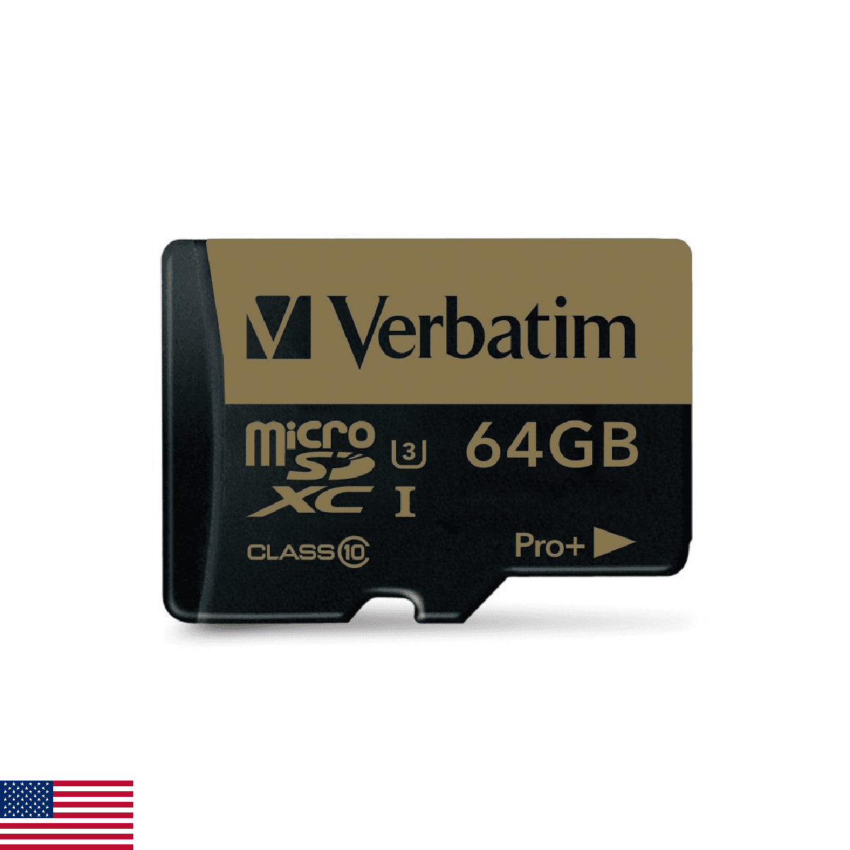 Verbatim 64GB Pro Plus 600X microSDXC Memory Card with Adapter, UHS-I V30 U3 Cla - Image 1