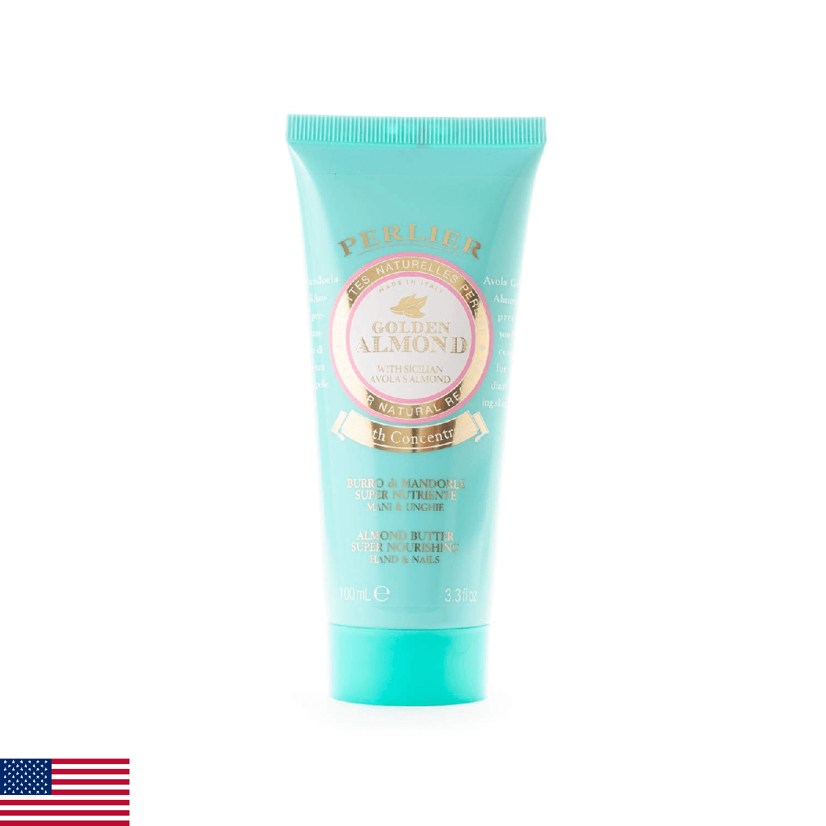 Perlier Golden Almond Super Nourishing Hand & Nail Butter, 3.3 fl. oz. - Image 1