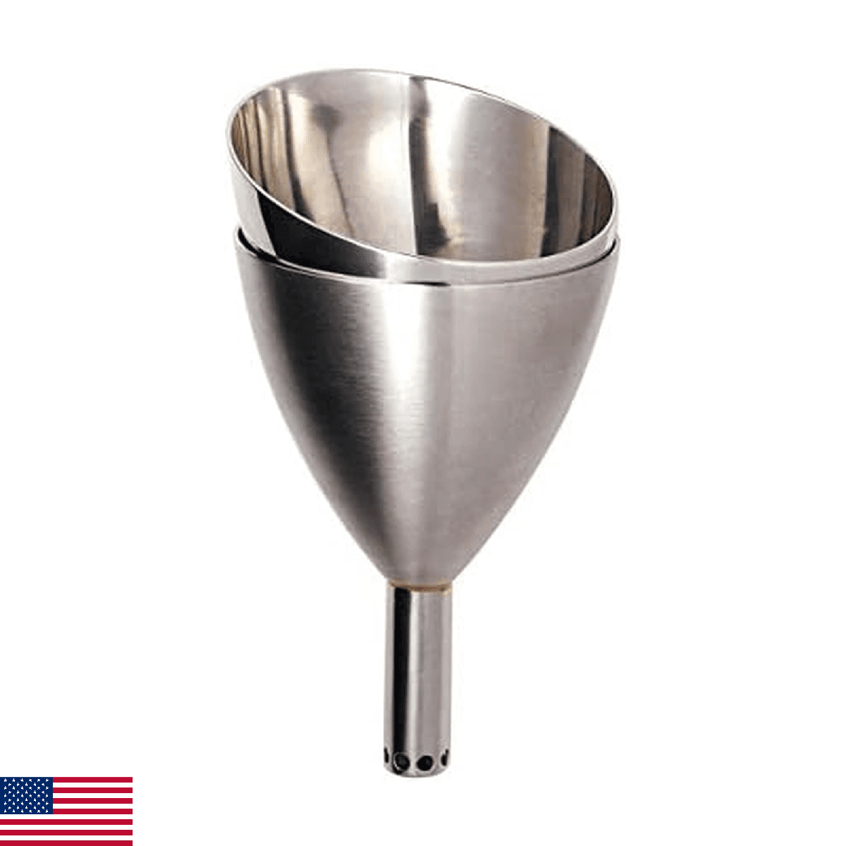 Rabbit Wine Aerator Shower Funnel with Sediment Strainer, Stainless Steel - Image 1