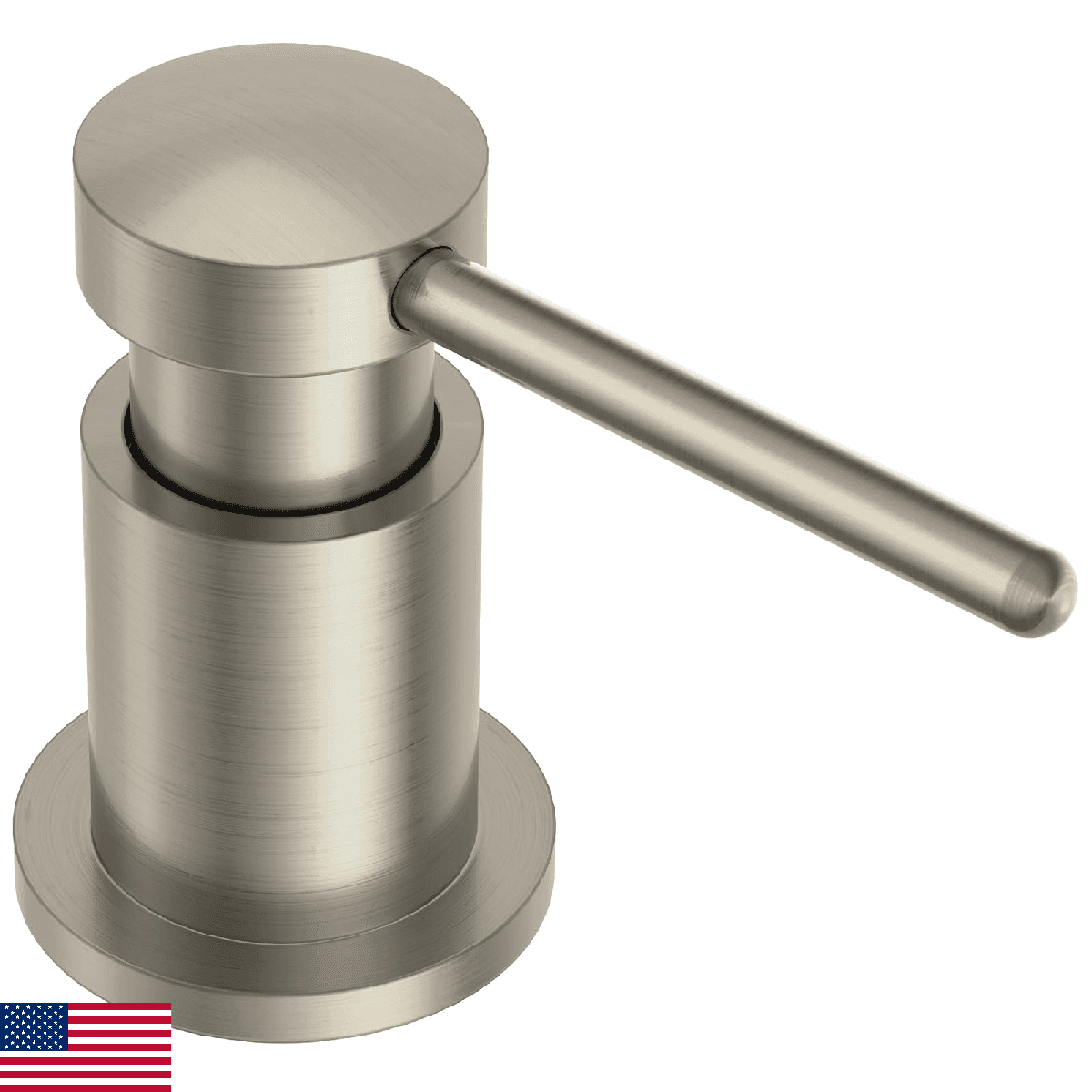 Lava Odoro Soap Dispenser for Kitchen Sink, Modern Brass Built in Countertop Pum - Image 1