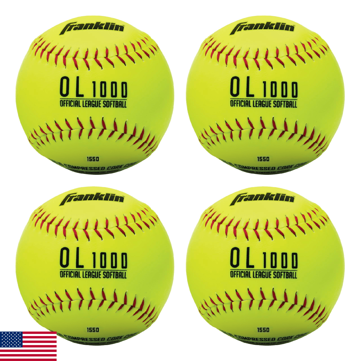 Franklin Sports Practice Softballs - Youth Softballs Great for Kids - Official S - Image 1