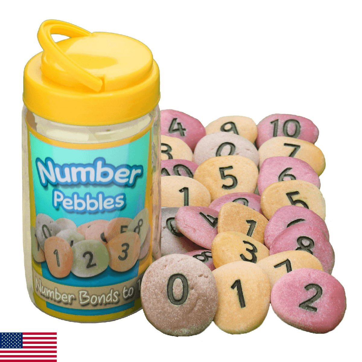 Yellow Door YUS1010 Number Pebble (Pack of 22) - Image 1