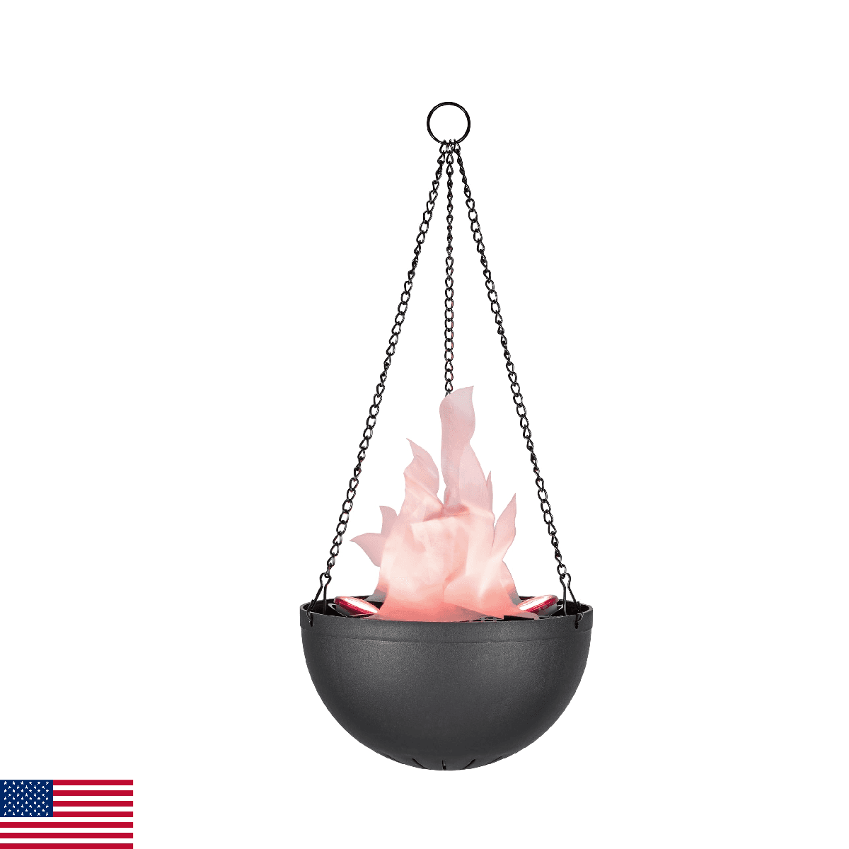 Aspen Creative 61168-25-1 LED Hanging Fire Flame Light Prop for Halloween Christ - Image 1