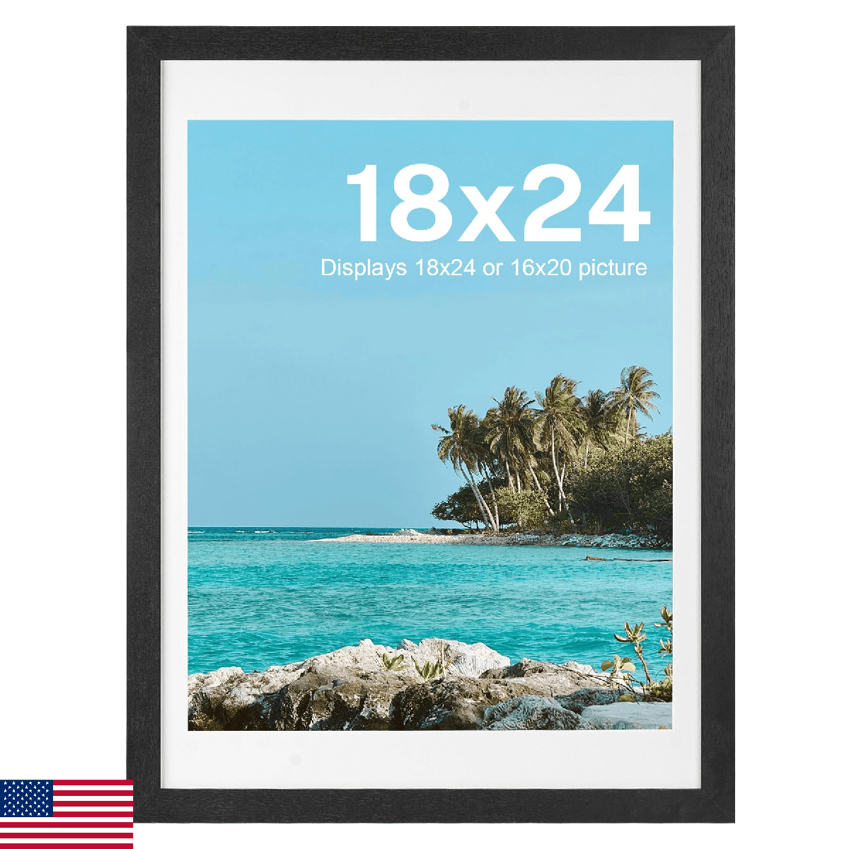 HOUSE DAY Poster Frames 18 x 24 MDF Wood and Polished Plexiglass 18x24 Frame for - Image 1
