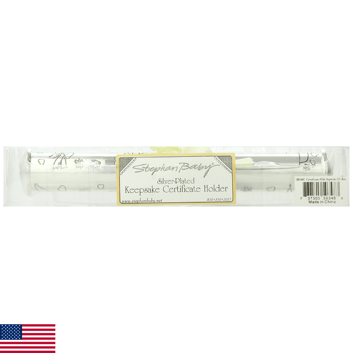 Stephan Baby Keepsake Gifts - Engraved Baby Baptismal Certificate Holder, Person - Image 1