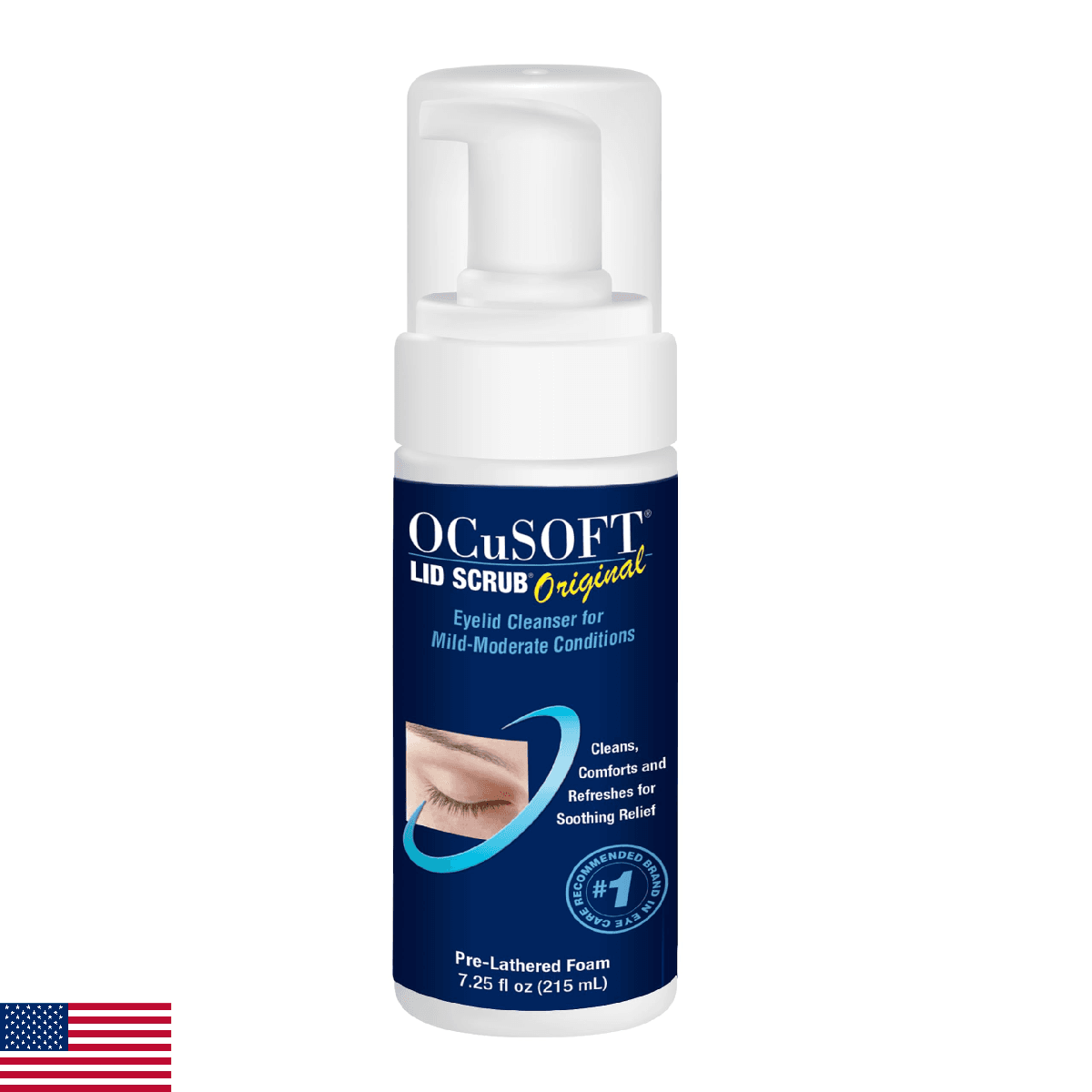 OCuSOFT Lid Scrub Original Foaming Eyelid Cleanser - Mild Instant Foaming Eyelid - Image 1