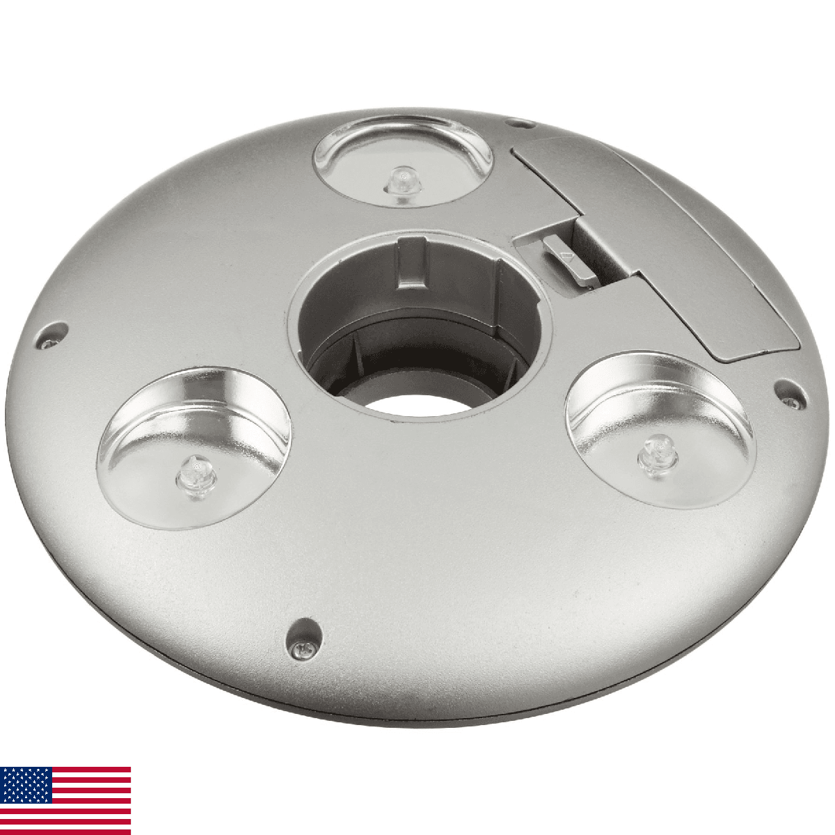 Annin Flagmakers Solar Powered LED Mini Outdoor Flagpole Light, 5.5 x 1.625 Feet - Image 1