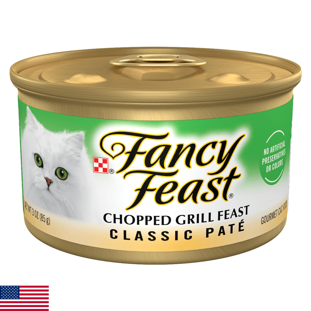 Purina Fancy Feast Chopped Grill Feast Classic Wet Cat Food Pate - (Pack of 24) - Image 1