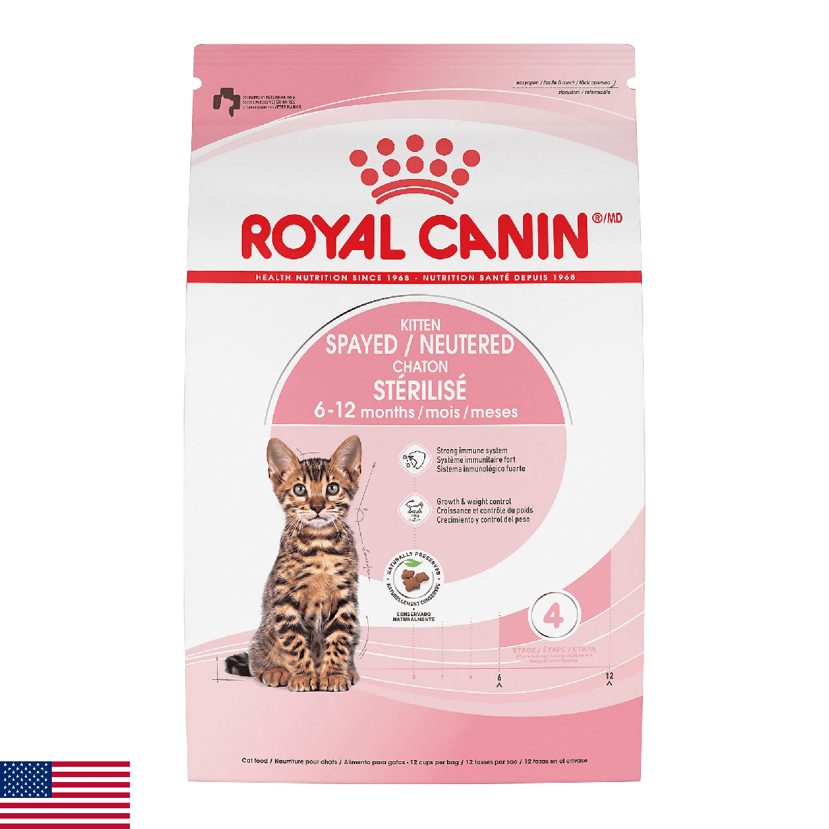 Royal Canin Feline Health Nutrition Spayed/Neutered Kitten Dry Cat Food, 2.5 lb - Image 1