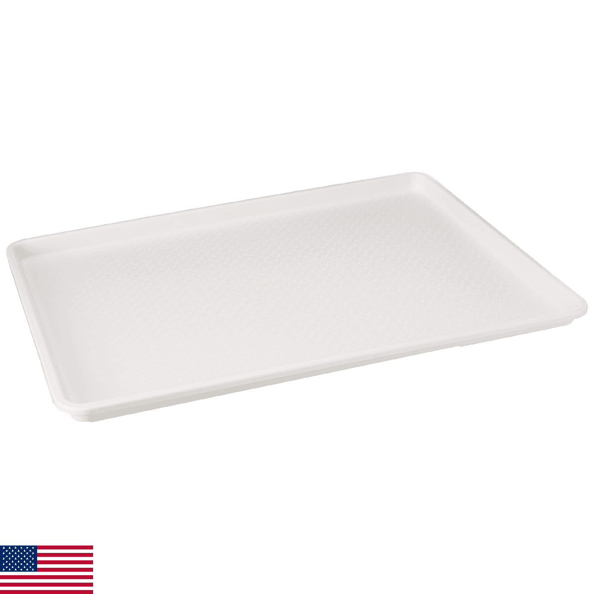18 x 26 Inch Plastic Tray White - Image 1