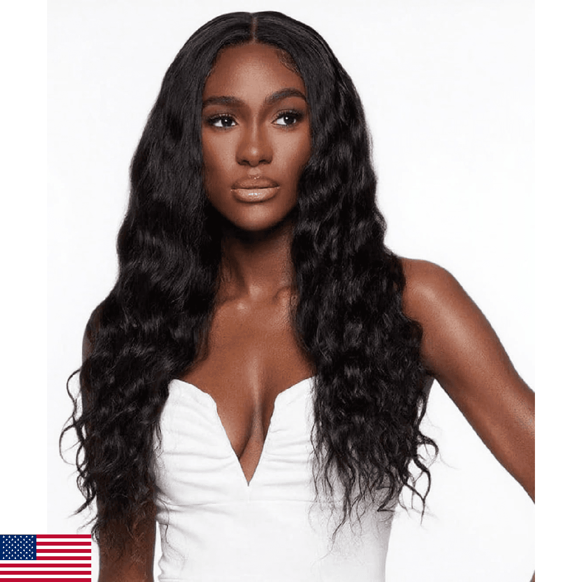 Curly V Part Wig Water Wave No Leave Out V Part Wigs Full Head Clip In Upgrade U - Image 1