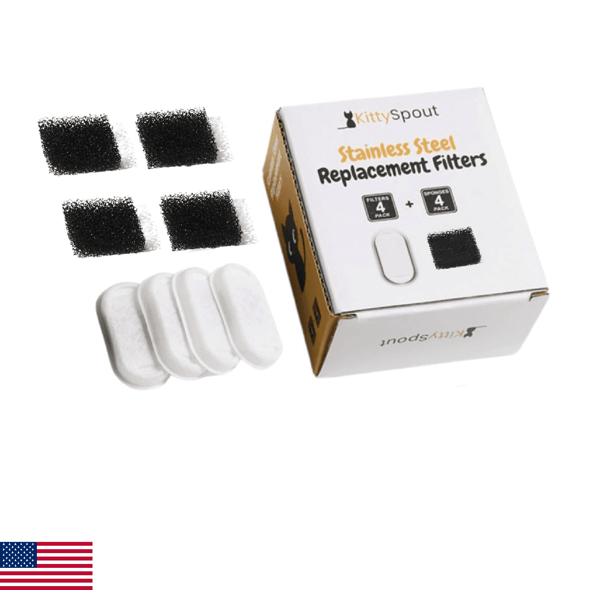 Wireless KittySpout 2.0 Filters for 135oz/4L (4) - Image 1