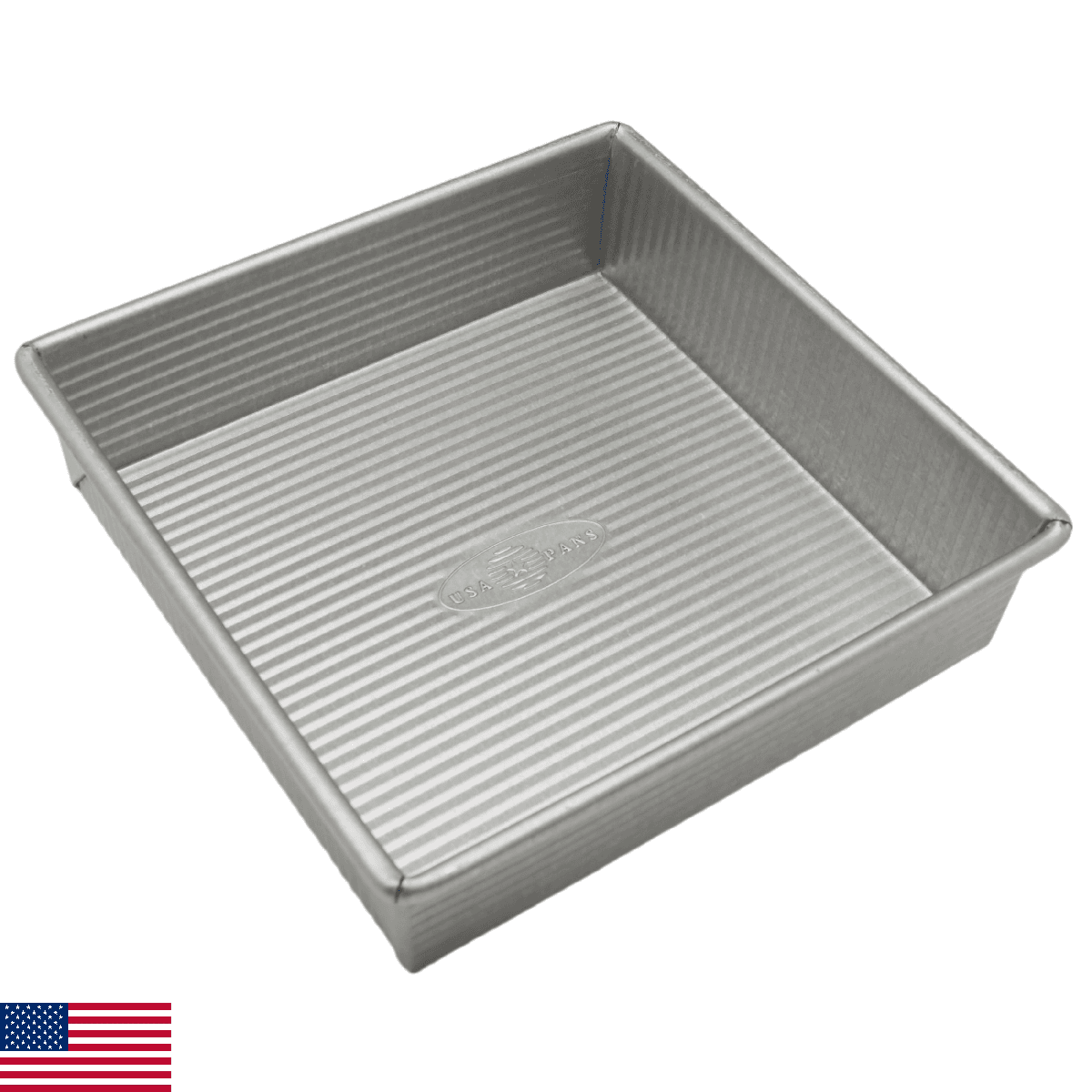 USA Pan Bakeware Nonstick Square Cake Pan, 8 Inch, Aluminized Steel - Image 1