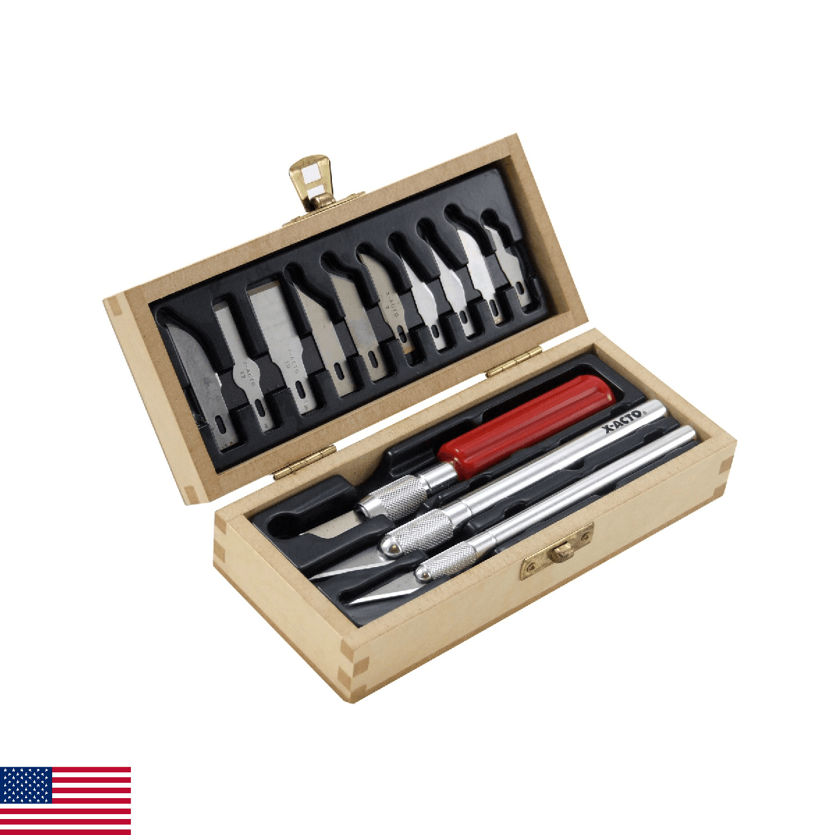 X-ACTO Basic Knife Set | Set Contains 3 Precision Knives, 10 Precision Knife Bla - Image 1