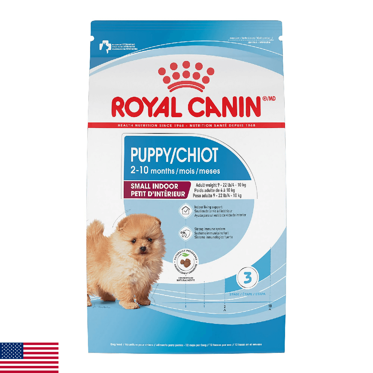 Royal Canin Size Health Nutrition Small Indoor Puppy Dry Dog Food, 2.5 lb Bag - Image 1
