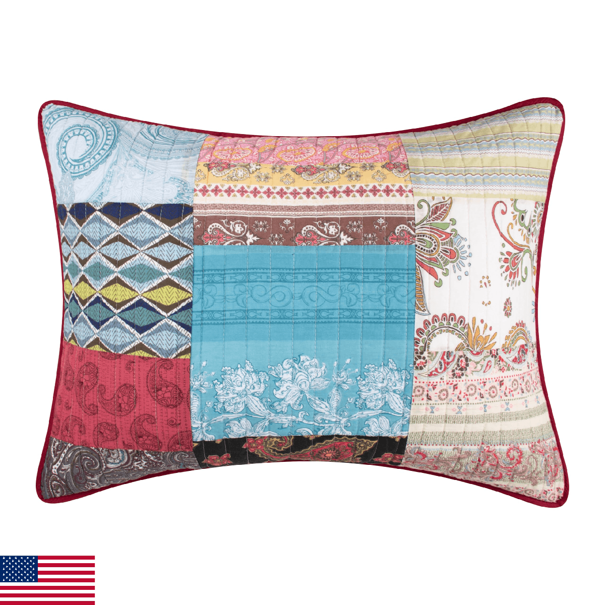 Greenland Home Bohemian Dream Pillow Sham, Standard, Multicolored - Image 1