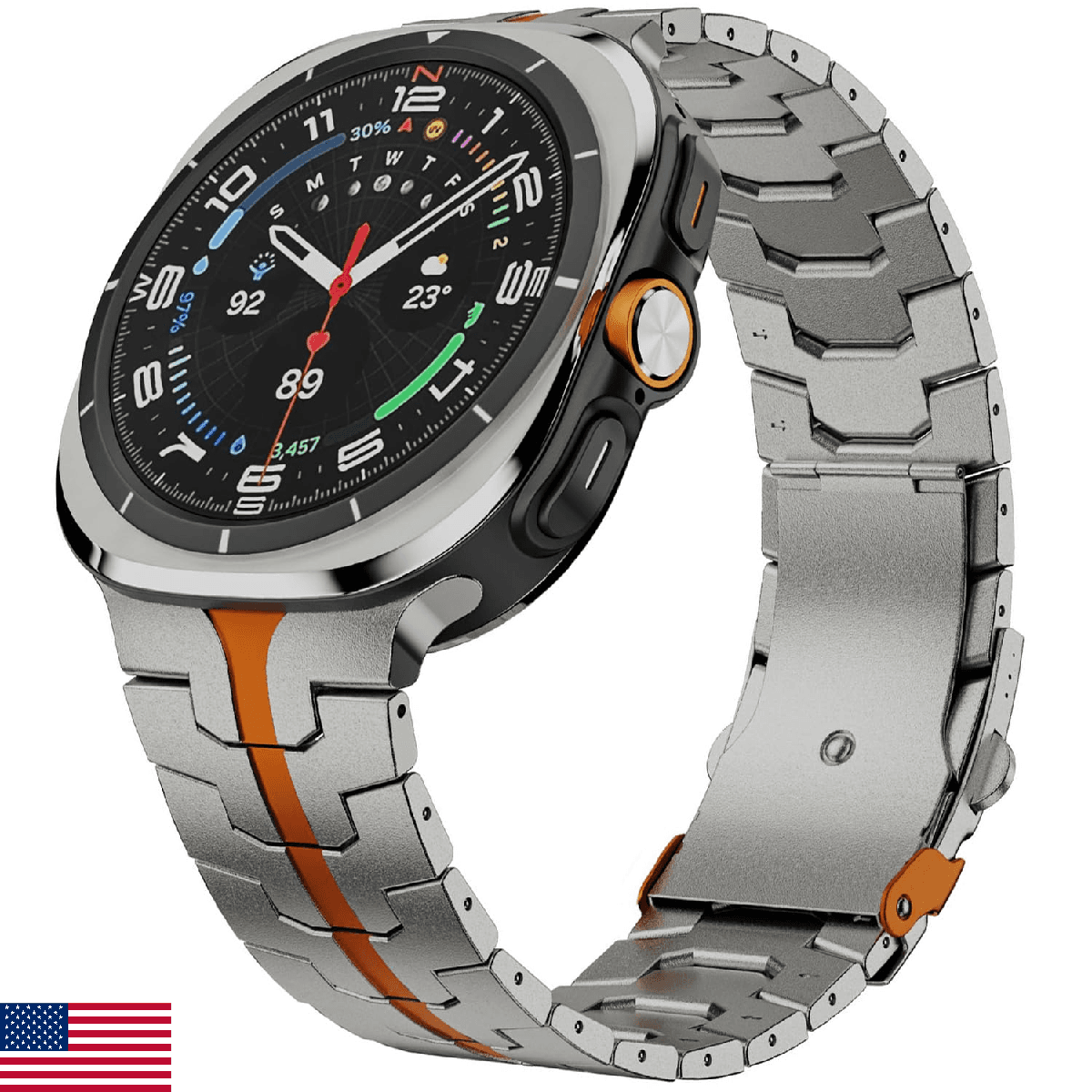 DEALELE Bands Compatible with Samsung Galaxy Watch Ultra 47mm (2025/2024), Mecha - Image 1