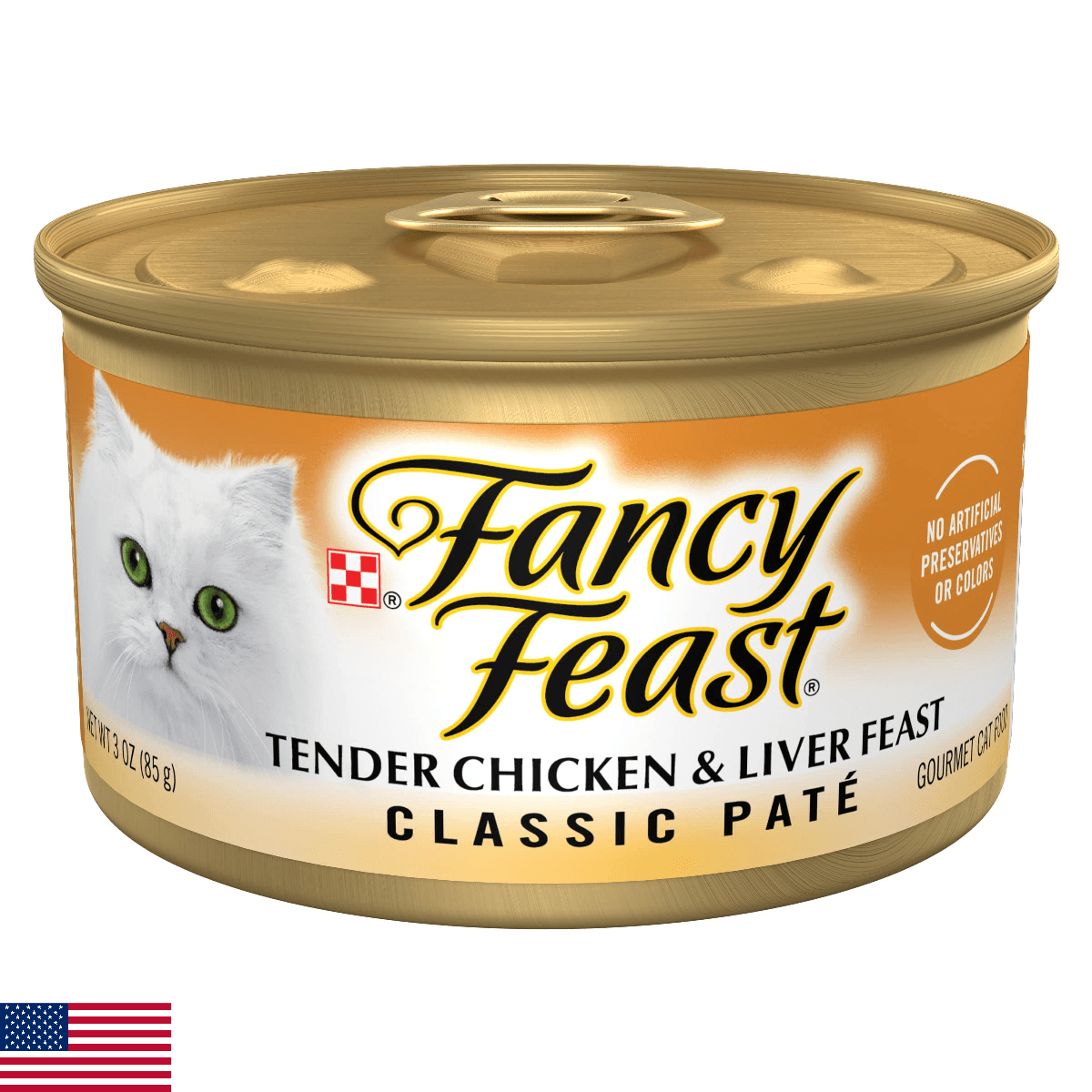 Purina Fancy Feast Tender Chicken and Liver Feast Classic Grain Free Wet Cat Foo - Image 1