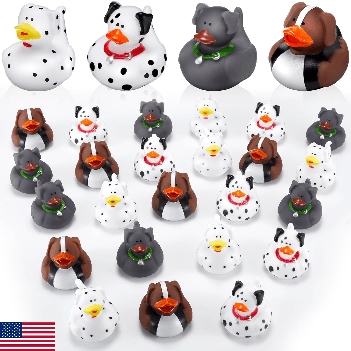 Deekin Rubber Ducks 2 Inch Animal Party Favors Small Rubber Ducks for Cruise Shi - Image 1