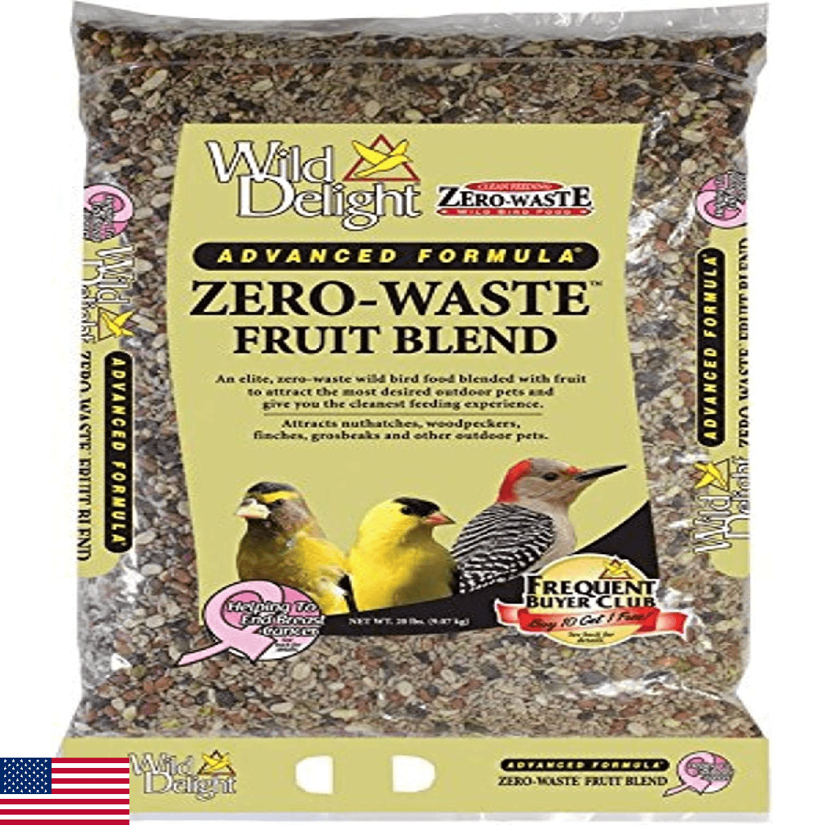 Wild Delight Zero-Waste Fruit Blend Bird Food, 20 Lb - Image 1