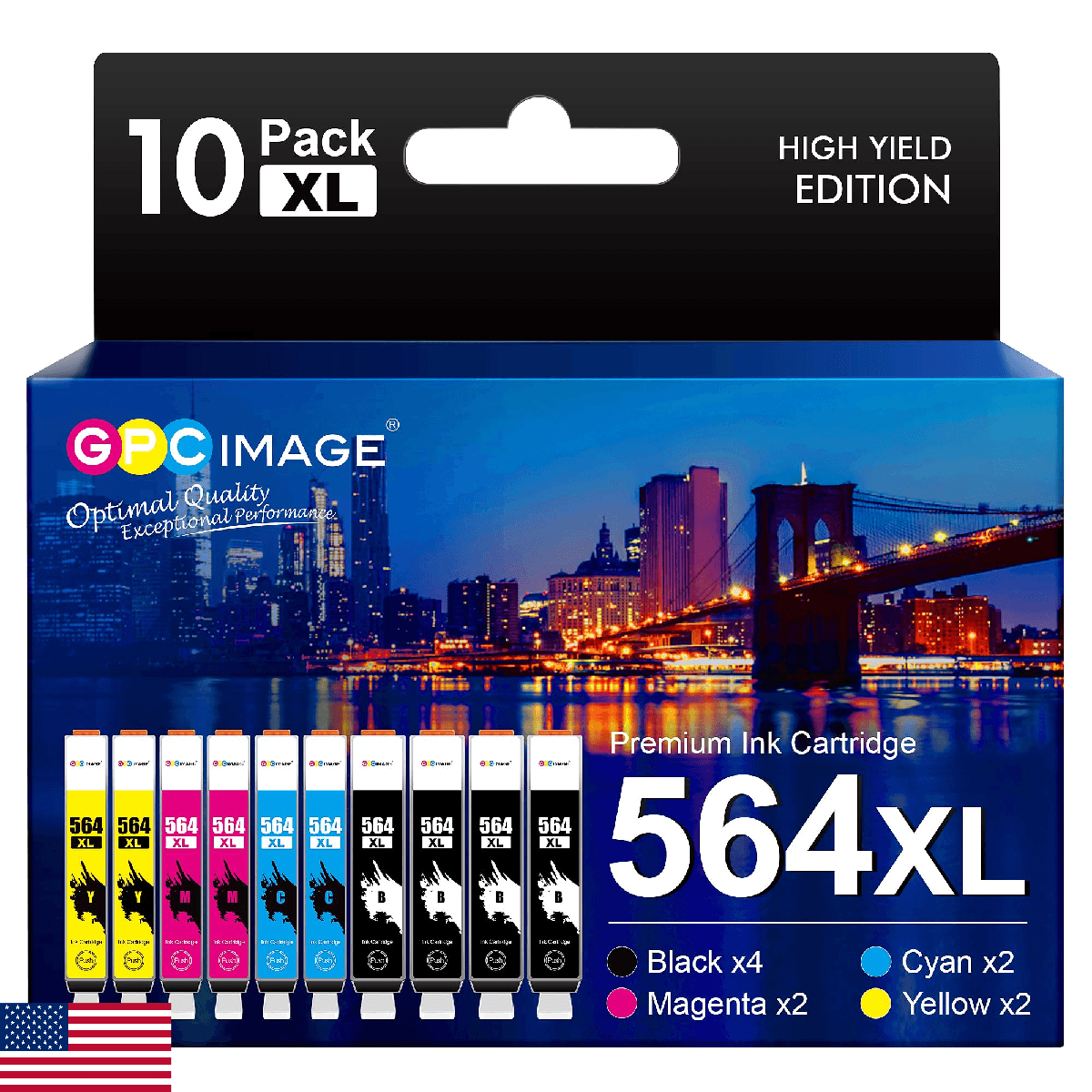 GPC Image Compatible Ink Cartridge Replacement for HP 564XL 564 XL ink use with - Image 1