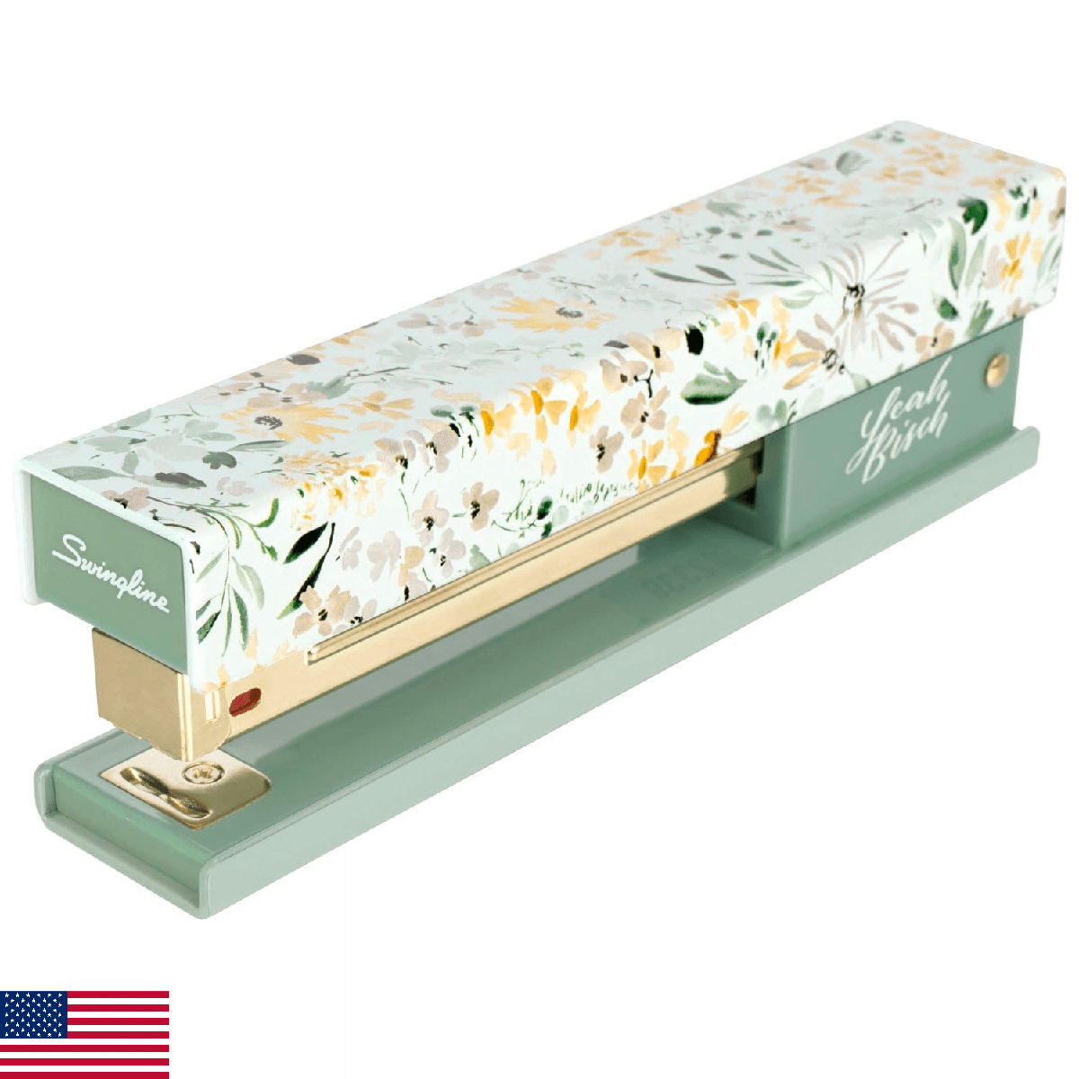 Swingline Stapler by Leah Bisch, 20 Sheet Capacity, Full Strip, Wildflowers, Col - Image 1