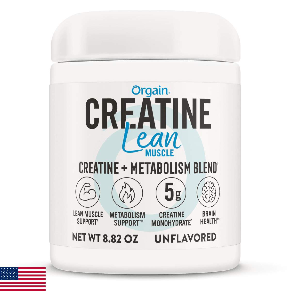Orgain Micronized Creatine Monohydrate Lean Muscle Powder with Metabolism Blend, - Image 1
