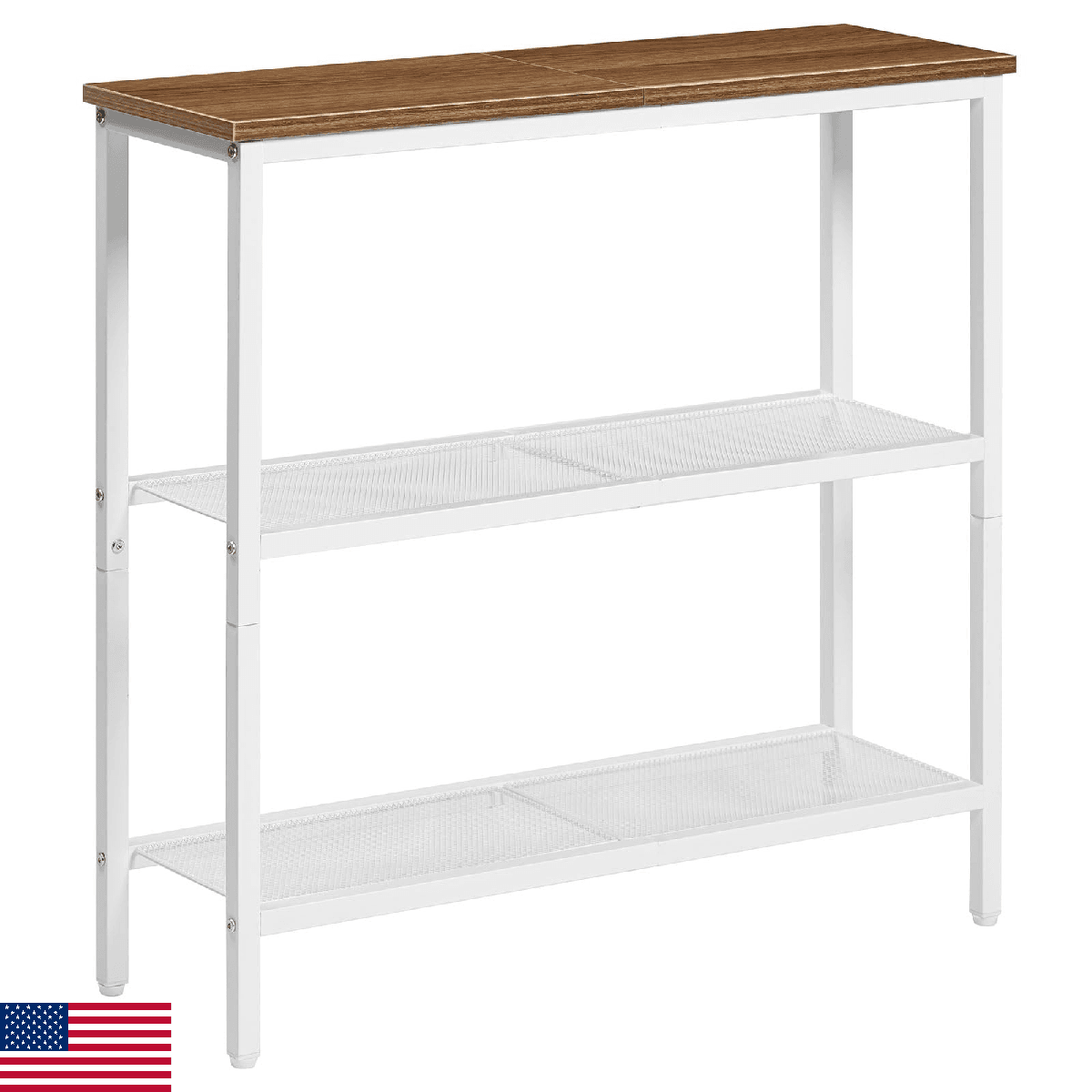 HOOBRO 29.5" Narrow Console Table, 3 Tier Entryway Table with Shelves, Thin Sofa - Image 1