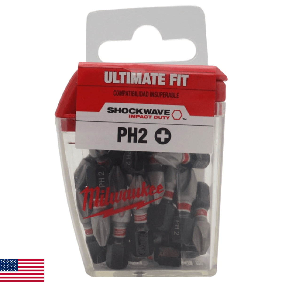 Milwaukee 48-32-4604#2 Phillips Shockwave Insert Bit Contractor (25-Pack) - Image 1