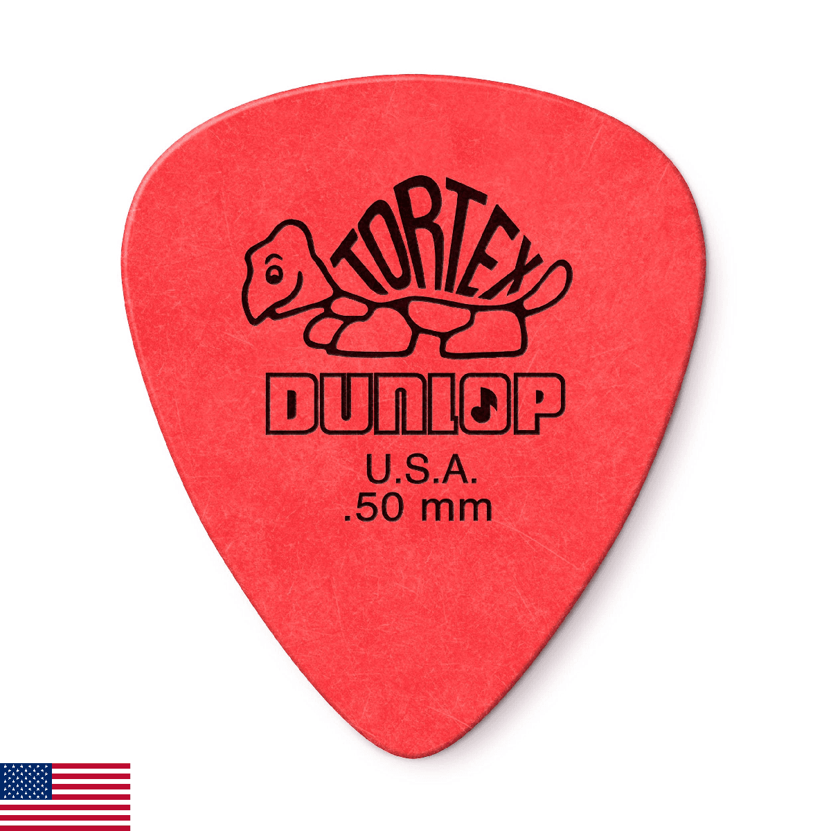JIM DUNLOP 418R.50 Tortex® Standard, Red, .50mm, 72/Bag - Image 1