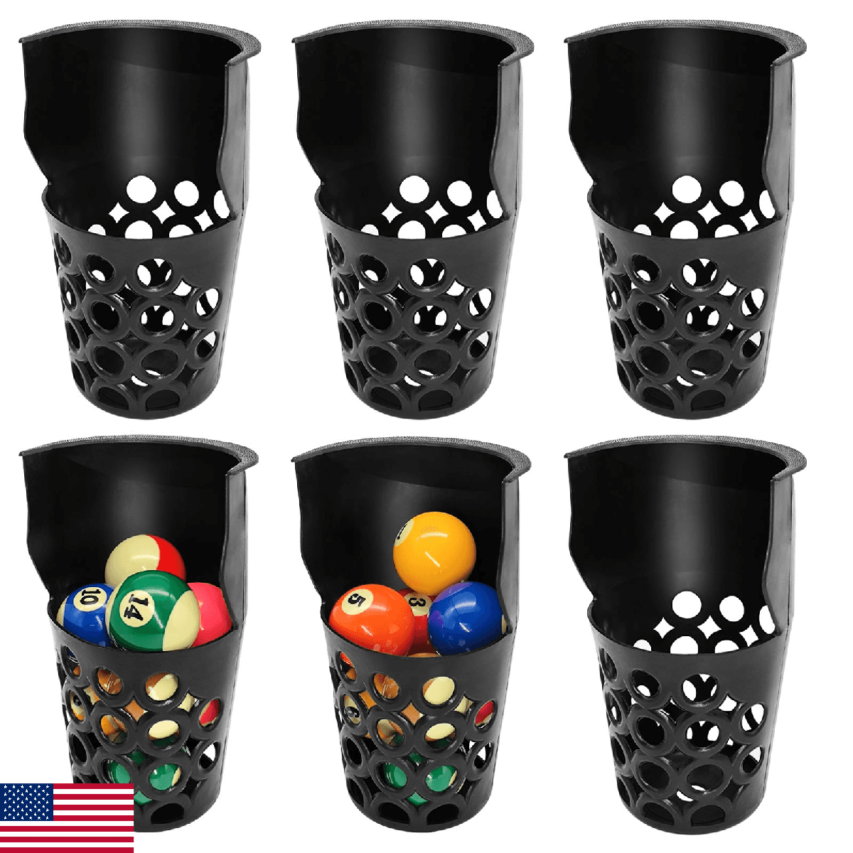 MoyanSuper Pool Table Pockets Replacement Pockets for Billiard Table Set of 6 La - Image 1