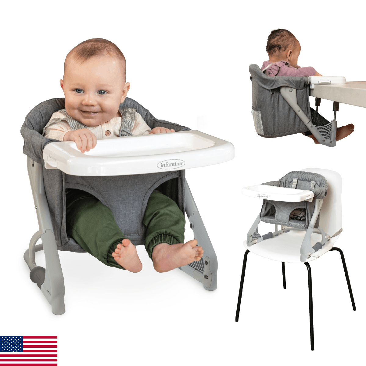 Infantino The Ultimate Travel Booster, Versatile and Travel-Friendly Booster, Hi - Image 1