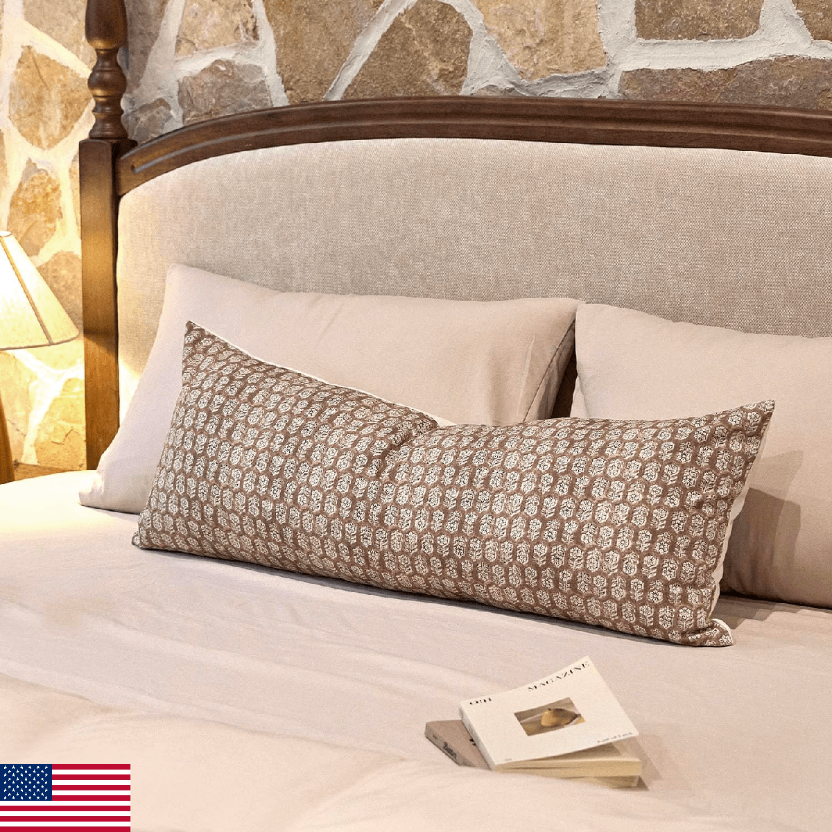 Amor Virisso Floral Pillow Covers Decorative Lumbar Pillow Cover 14x36 Couch Pil - Image 1