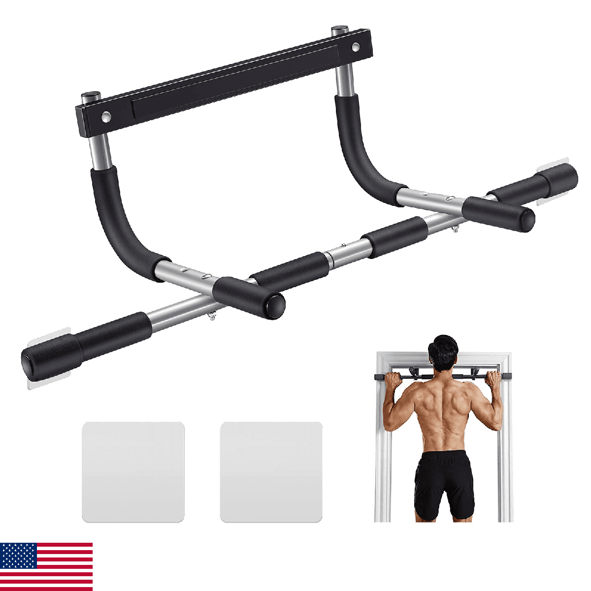 ALLY PEAKS Pull Up Bar Thickened Steel Pipe Super Heavy Duty Steel Frame Upper W - Image 1