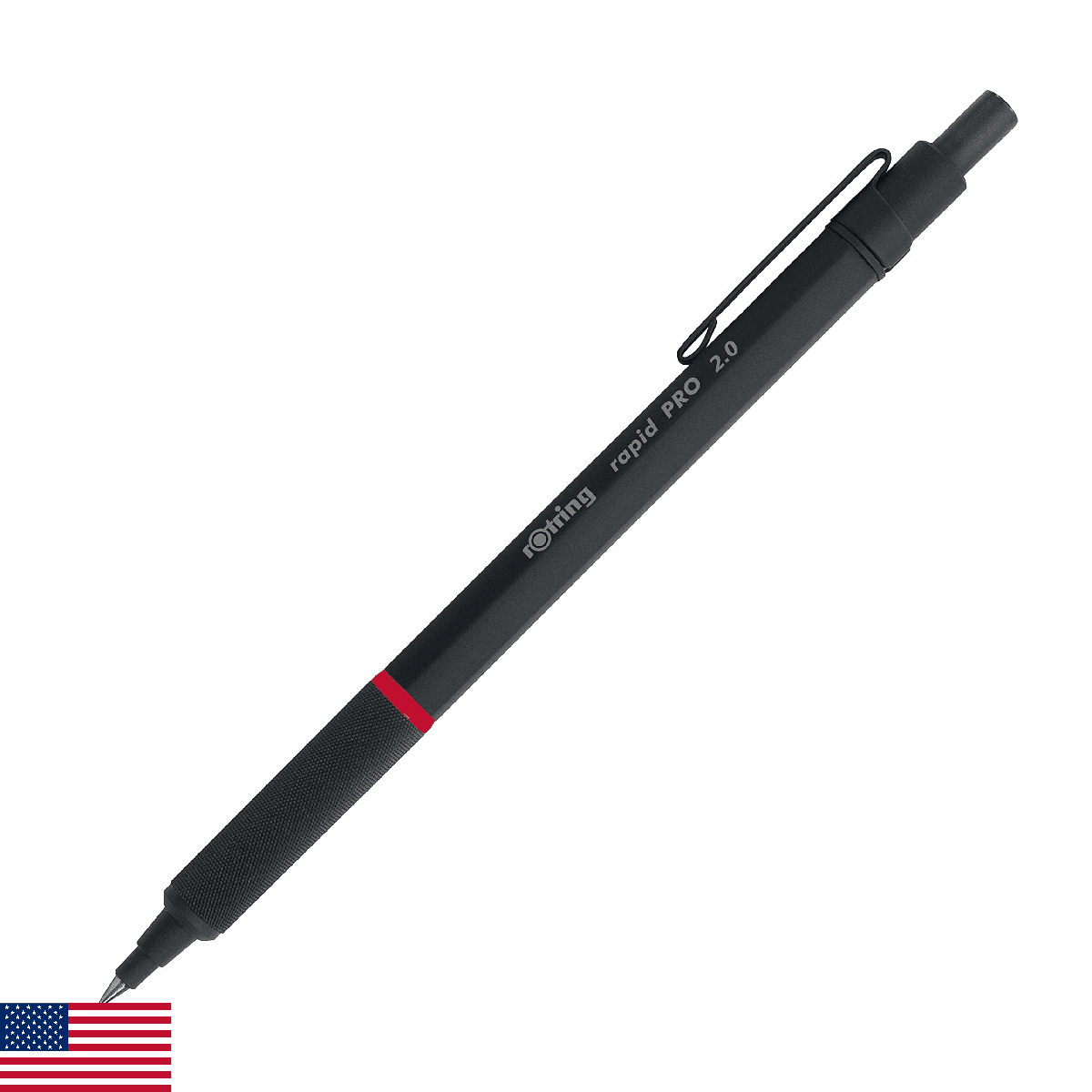 rOtring Rapid Pro Mechanical Pencil, 2.0 mm, Black - Image 1