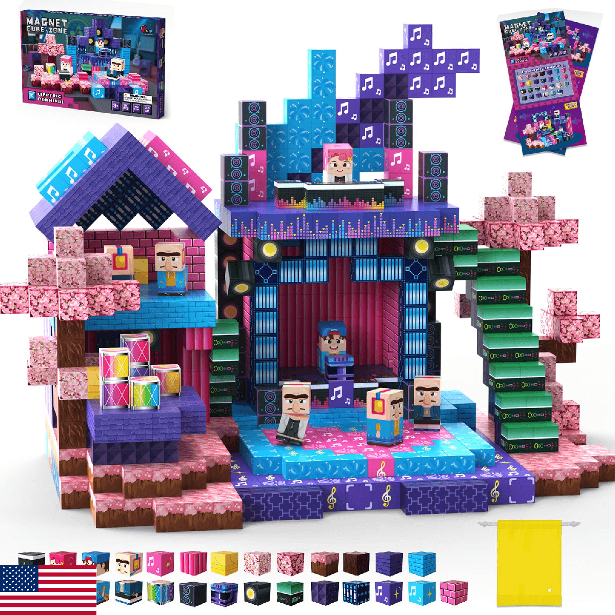 Laoren Magnetic Blocks 120PCS Magnet Building Blocks for Kids 4-12, Princess Sen - Image 1