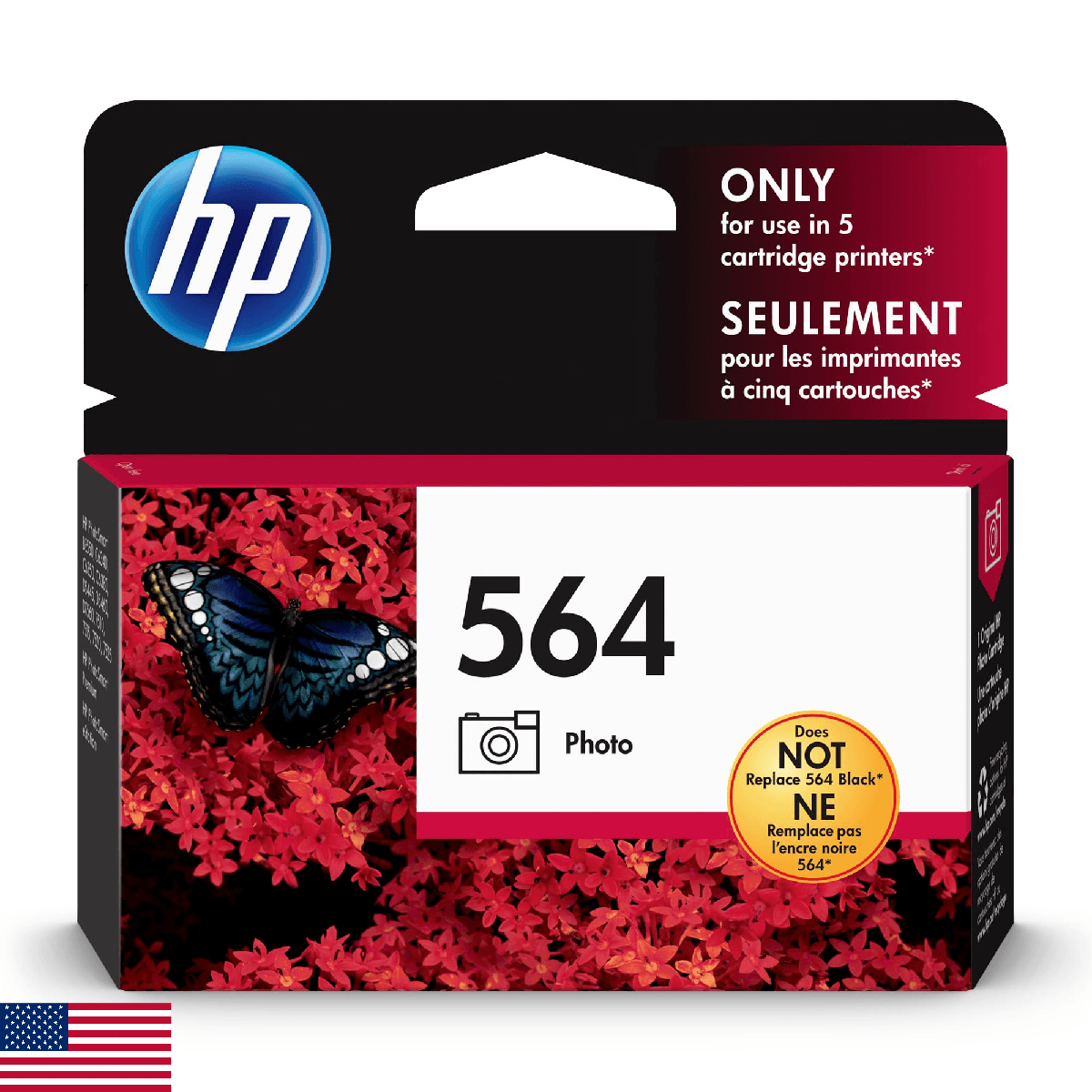 HP 564 Photo Black Ink Cartridge | Works with PhotoSmart B8550, C6300, D5400, D7 - Image 1
