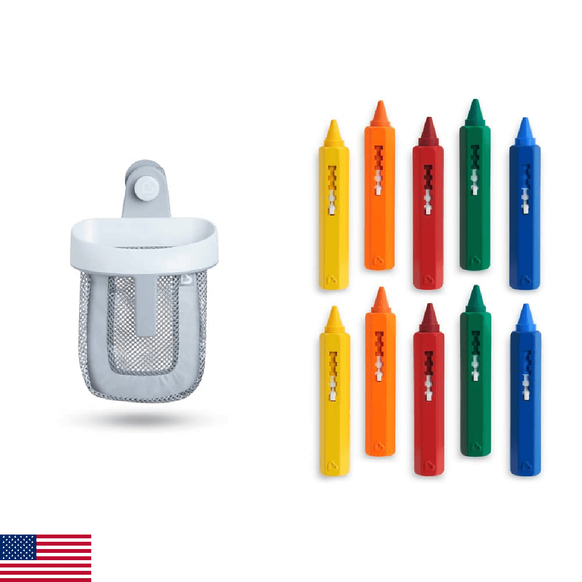 Munchkin® Draw™ Bath Toy Scoop with 10pk Bath Crayons Bath Toy - Image 1
