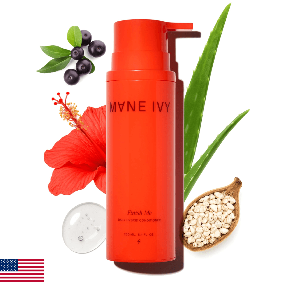 MANE IVY - Finish Me Lightweight Slip Conditioner - Sulfate-Free Moisture & Deta - Image 1