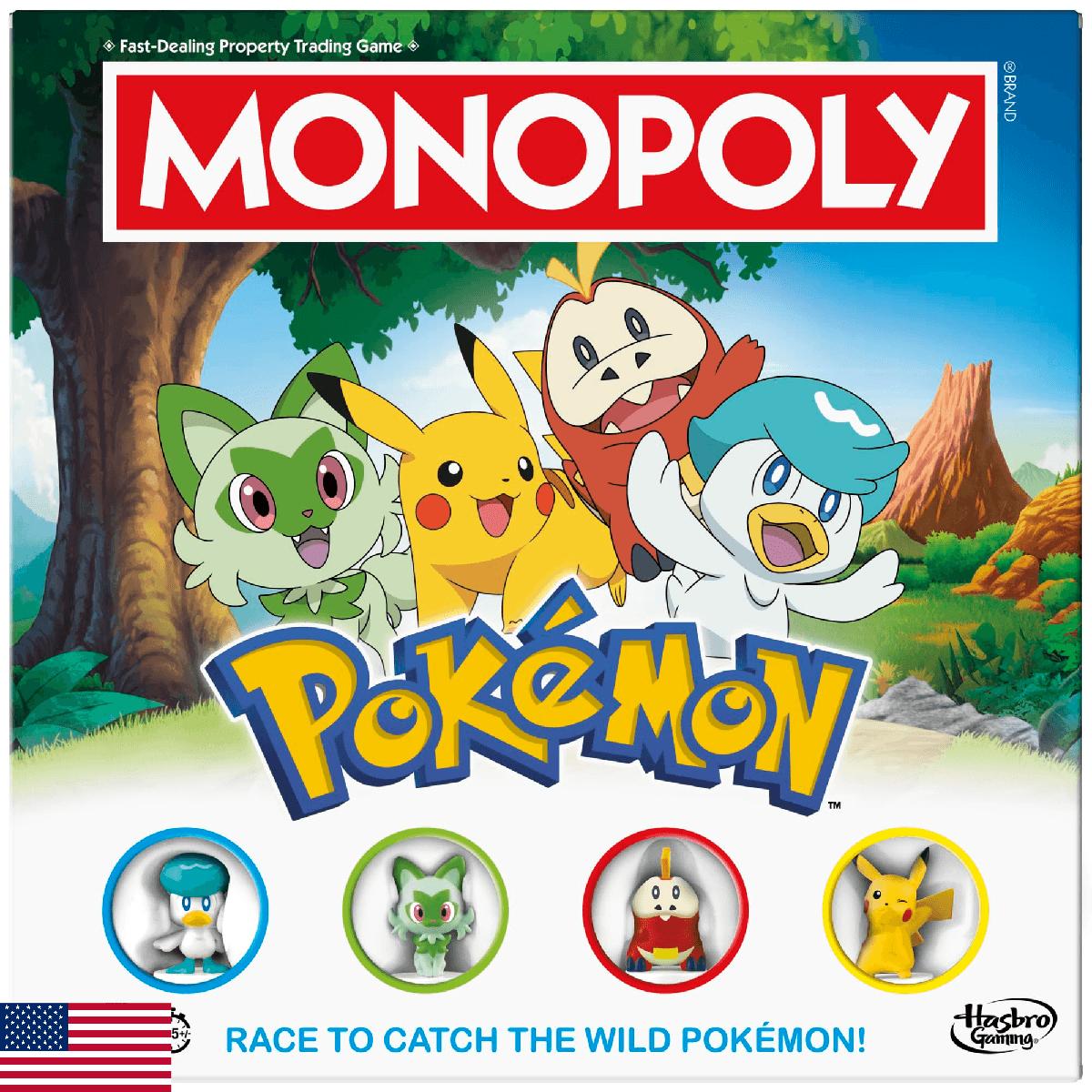 Monopoly Pokémon Edition Board Game | Ages 8 and Up | 2 to 4 Players | Kids Game - Image 1